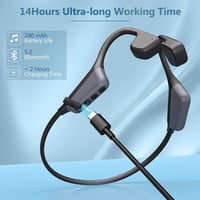 Zruhig Bluetooth Csontvezető Fülhallgató - Nyitott, Vízálló, Mikrofonos Sportfejhallgató Futáshoz 6