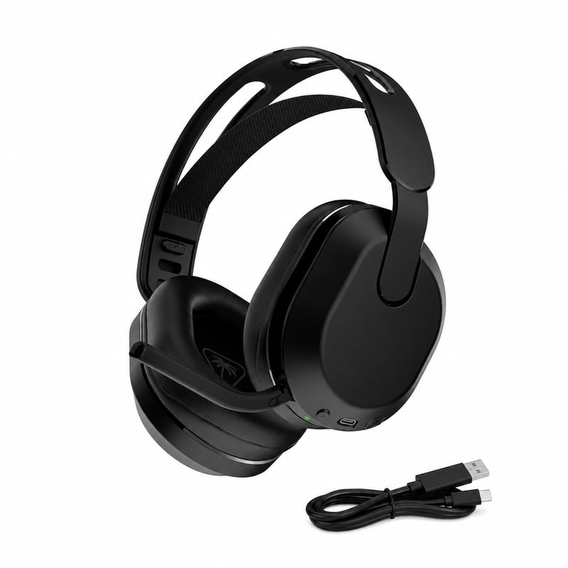 Căști Wireless Turtle Beach Stealth 500 Negre — defecte, funcționează parțial: difuzorul drept nu se aude (stare: vezi a 2-a poză)