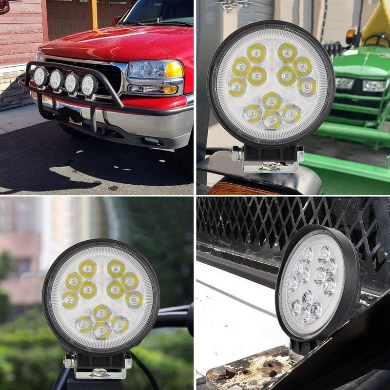 Kerek LED Offroad Munkalámpa 36W - 2db Vízálló Spotlámpa