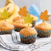 KOBOKO 13 db-os Őszi Juharlevél Torta Dekoráció Szett - Sütidekor Őszi Sütemény Díszítő Kellék Hálaadásra 7