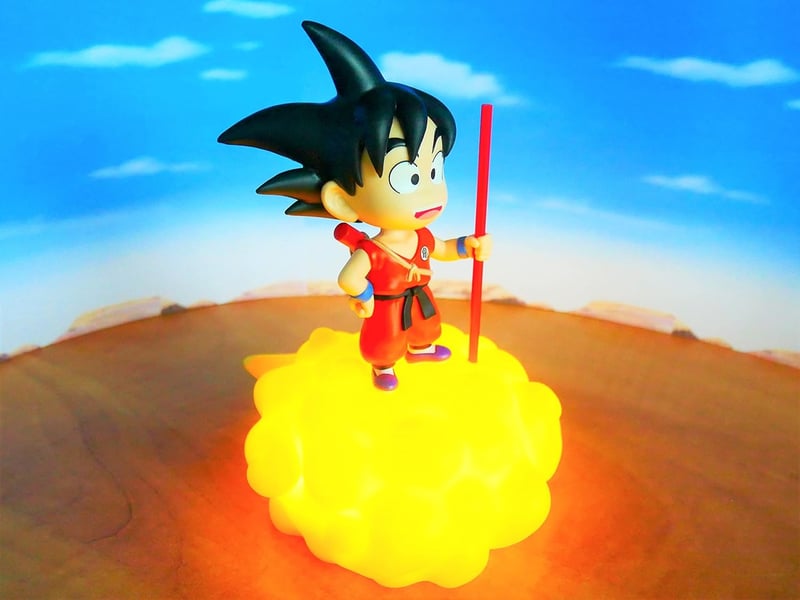 Dragon Ball Z Goku Felhőn Ülő Világító Figura