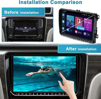 VW Golf 5/6, Polo, Touran 9" Android autórádió navigációval, Bluetooth-szal, tolatókamerával - Hikity 7