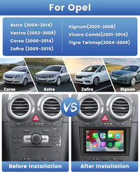 Opel 7" Android autórádió GPS navigációval, CarPlay, WiFi, tolatókamera - Astra, Corsa, Vivaro 2