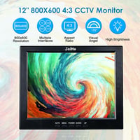 JaiHo 12" CCTV monitor HDMI/VGA/BNC csatlakozókkal, biztonsági kamerákhoz 2