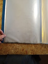 Dosar de prezentare Viquel Essentiel Recycled A4, 160 de buzunare, copertă personalizabilă, buzunare transparente și netede, albastru, utilizat 3