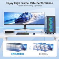 Cable Matters DisplayPort HDMI Adapter 8K 60Hz / 4K 120Hz - Egyirányú DP 1.4 HDMI Átalakító RTX 3080/3090 és RX 6800/6900 Kártyákhoz - Feket 4