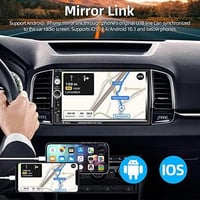 Podofo 2 DIN 7" Autórádió Érintőképernyővel - iOS/Android Mirror Link, Bluetooth, FM, USB, Tolatókamera, Kormányvezérlés 2