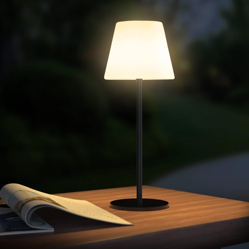 Hordozható LED asztali lámpa - Kültéri, vízálló, RGB színváltós, akkus Ecvivk éjjeli fény