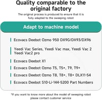 Yeedi és Ecovacs robotporszívókhoz 14.4V 6500mAh akkumulátor - Mspalocell 3