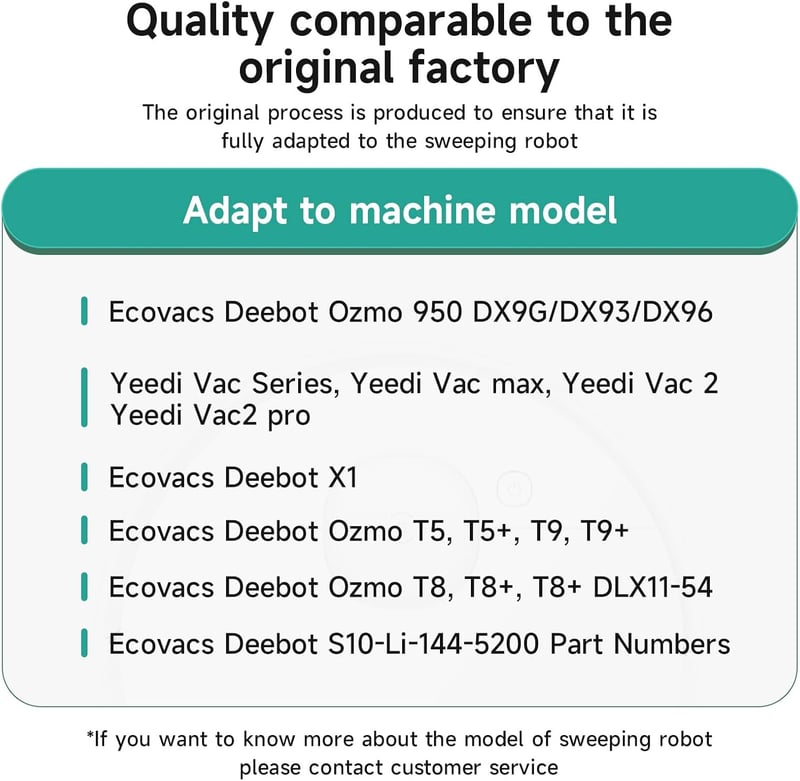 Yeedi és Ecovacs robotporszívókhoz 14.4V 6500mAh akkumulátor - Mspalocell