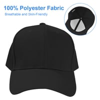 Aomig Unisex Fekete Baseball Sapka - Állítható, Napvédő, Sport és Szabadidő 5