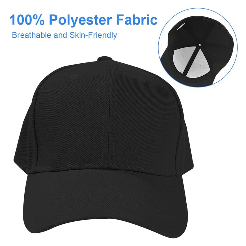 Aomig Unisex Fekete Baseball Sapka - Állítható, Napvédő, Sport és Szabadidő