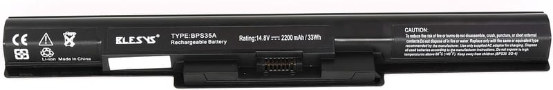 Sony Vaio laptop akkumulátor 14,8V 2200mAh - BLESYS BPS35A kompatibilis
