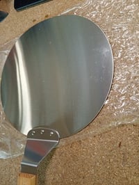 Lopată pentru pizza Ixydor cu lamă din oțel inoxidabil și mâner din lemn, pentru pizza, pâine, prăjituri și — suprafață zgâriată (stare: vezi poza 2) 2