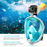 HINATAA 180°-os Panoráma Búvármaszk GoPro Rögzítéssel, Rózsaszín, S/M 3