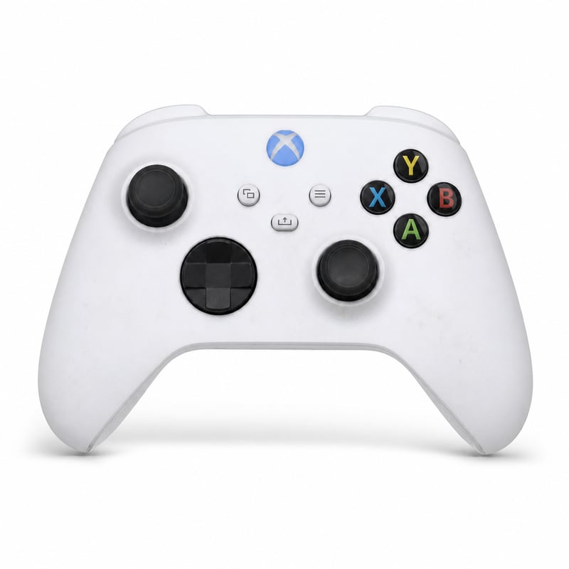 Controller wireless Xbox Robot White — defect, funcționează parțial: ambele stick-uri au drift (stare: vezi imaginea a 2-a)