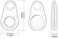 Hordozható Mini GPS Nyomkövető Gyerekeknek, Háziállatoknak - Bluetooth Kulcskereső 2