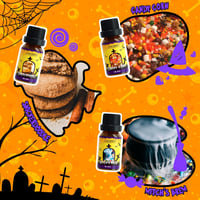 Salubrito Halloween Illóolaj Készlet - 6 Őszi Aroma Diffúzorba: Tökös Süti, Fűszeres Almabor, Karamellás Alma, Csemege Kukorica, Boszorkány  4