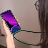 Samsung Galaxy A53 5G Sötétzöld Nyakba Akasztható Szilikon Védőtok 4