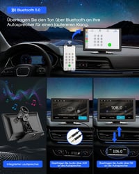 Avylet 9" Vezeték Nélküli CarPlay Autórádió 4K Menetrögzítővel - GPS Navigáció, Tolatókamera, Bluetooth Kihangosító, Tükrözés, Hangvezérlés 7