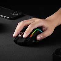 Redragon M810 Pro Vezeték Nélküli Gamer Egér, 10000 DPI, 8 Makró Gomb, Gyorstüzelés, 45 Órás Üzemidő, RGB Háttérvilágítás, PC/Mac 9