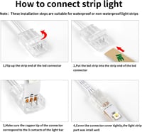 Aroidful 10 db LED szalag csatlakozó és 10 m hosszabbító kábel szett WS2811/WS2812B LED szalagokhoz 5