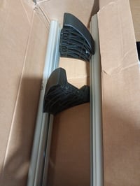 Bare transversale portbagaj Green Valley Easy One EV din aluminiu cu picioare preasamblate — lipsesc un șurub și capacele de capăt (stare: vezi a 2-a imagine) 3