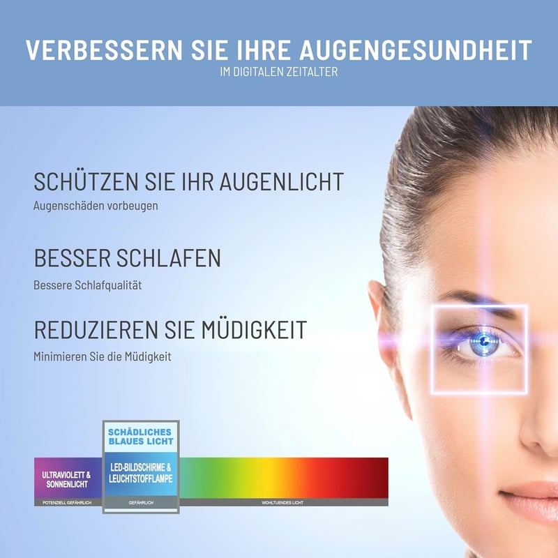 VistaProtect Kékfény Szűrő Monitor Védőszűrő 26-27" Képernyőkhöz - Szemvédelem Fejfájás és Szemfáradtság Ellen - Orvosi Fejlesztésű Monitors