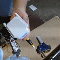 WiFi zosilňovač signálu STRONG N300 Mbit/s, zásuvkový WLAN opakovač, WPS, LAN port, prístupový bod — sieťový kábel (stav: pozri 2. obrázok) 2