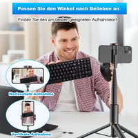 TONEOF 152cm-es Forgatható Szelfibot Állvány iPhone és Android Telefonokhoz - Fekete - 173cm, Beige Grey 7
