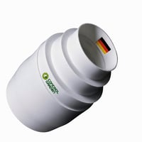 Univerzálna redukcia pre ventilačné systémy Control Garden, biela, Ø 80 100 120 125 150 mm, potrubná spojka pre vzduchotechnické rozvody, 1 ks (originál) 1