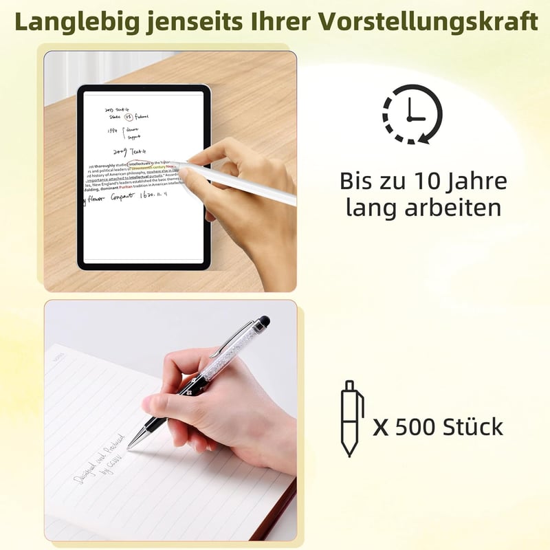 EFAITHLIFE Apple Pencil Helyettesítő Stylus Ceruza iPad 10/9/8/7/6 Mini 6/5 Air 6/5/4/3 Kompatibilis Tenyérvisszautasítás 12h Akkumulátor