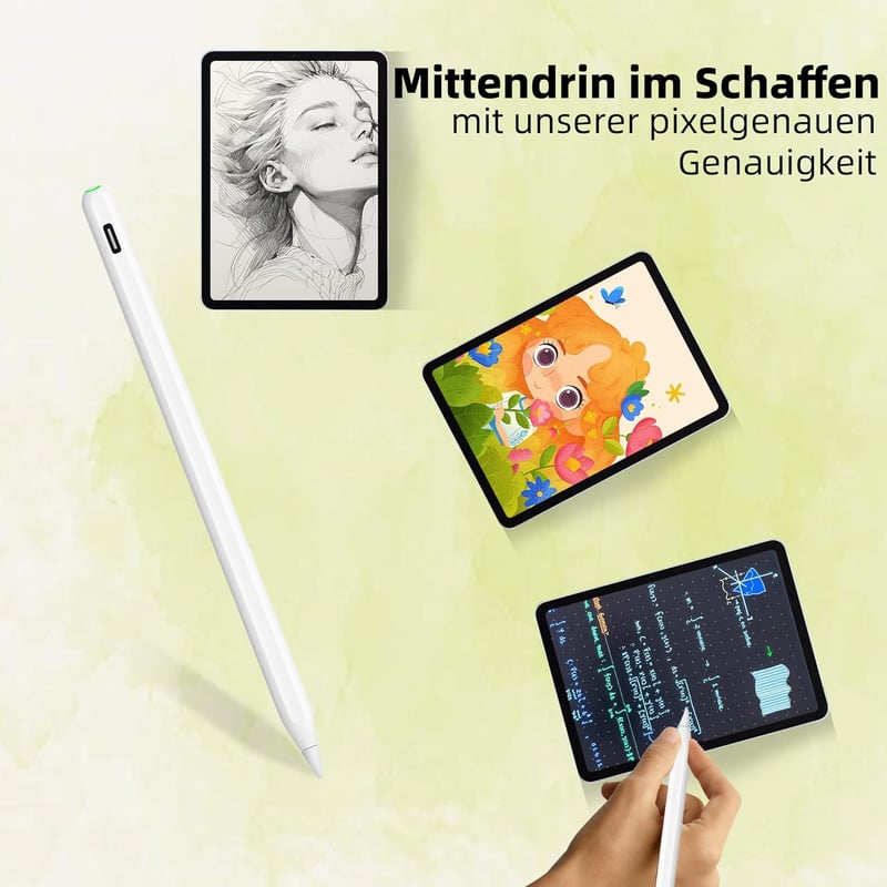 EFAITHLIFE Apple Pencil Helyettesítő Stylus Ceruza iPad 10/9/8/7/6 Mini 6/5 Air 6/5/4/3 Kompatibilis Tenyérvisszautasítás 12h Akkumulátor