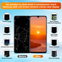 EFAITHLIFE Náhradný displej s rámom pre Samsung Galaxy A20e A202 A202F A202DS A202K LCD displej a digitizér s opravným náradím 2