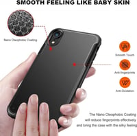 iPhone XR Fekete Védőtok - Ütésálló Szilikon Hátlap 4
