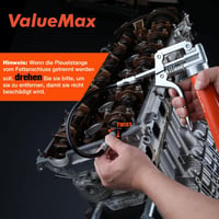ValueMax Egykezes Mini Zsírzópisztoly 3000 PSI Nyomással - Flexibilis Csővel, Fém Csövekkel, Védőkupakkal - Gépek és Járművek Kenéséhez 9