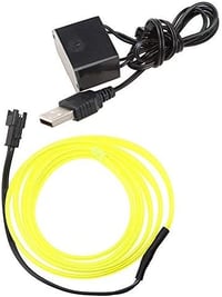 Reyzauyr 5 méteres zöld neon USB autó dekorációs fényszalag 2