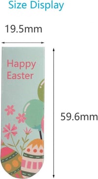 48db Húsvéti Mágneses Könyvjelző Gyerekeknek - Ajándék Szett 7