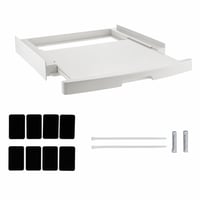 Kit de suprapunere universal culisant pentru mașină de spălat și uscător rufe CARE + PROTECT, alb — set de accesorii incomplet (stare: vezi a 2-a imagine) 1
