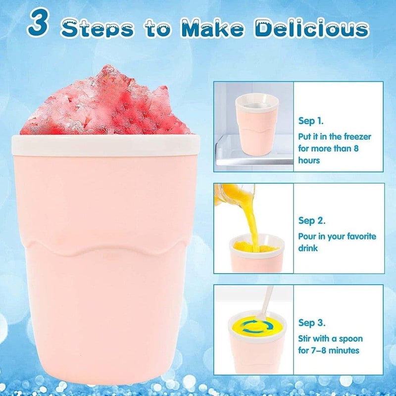 TIK TOK Jégkása Készítő Pohár Kanállal - Házi Smoothie Készítés
