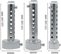 Baceyong 48mm-es Motorkerékpár Kipufogódob Hangtompító, Ezüst 2