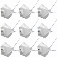 3M Aura FFP2 maska za zaštitu od prašine s ventilom, serija 9322+, 9 komada (nepotpuno pakiranje, nedostaje 1 komad od originalnih 10) 1