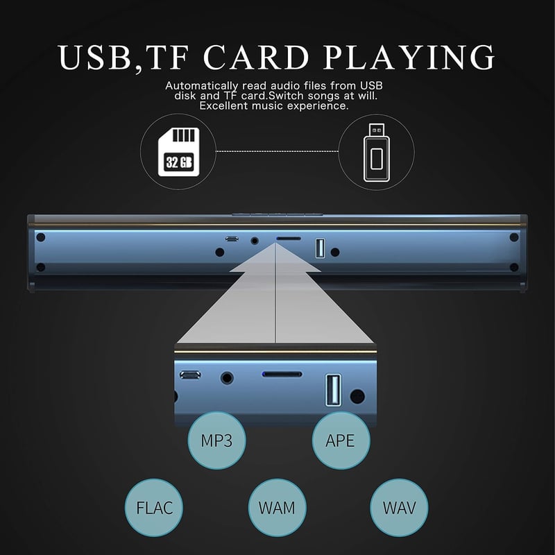 INFIBLA Bluetooth hangprojektor TV-hez és PC-hez, USB és AUX csatlakozással