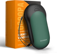 OCOOPA 10000 mAh Kézmelegítő Powerbank PD Gyorstöltéssel - Újratölthető Elektromos Zsebmelegítő, USB Töltő, Alumínium Ház, Zöld 1