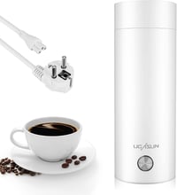 ZONJIE Hordozható Mini Utazó Vízforraló 400ml - Rozsdamentes Acél, 3 az 1-ben Automata Kikapcsolással - Tea, Kávé, Tej Melegítésére 1