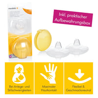 Medela Contact Mellbimbóvédő Tárolódobozzal L-es Méret - Szilikon Anyagú BPA-mentes Szoptatási Segédeszköz Érzékeny Mellbimbókhoz 2