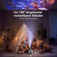 Polocsh 4K Mini Projektor Android 11.0 Rendszerrel - Full HD 1080P Hordozható Házimozi, WLAN6, BT5.2, Auto Keystone, 150" Kijelző, 180° Forg 3