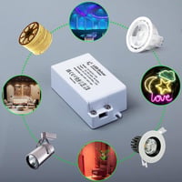 LED transzformátor 24V 15W - G4, MR11, MR16 izzókhoz és csengőhöz - Újracsomagolt 6