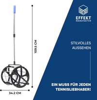 Effekt Manufaktur teniszlabda gyűjtő 50+ labdához teleszkópos fém rúddal 3