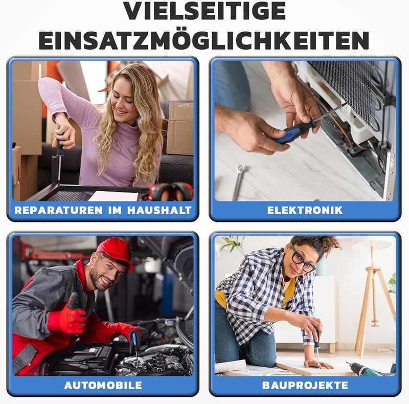 EFFEKTWERK 6 részes Torx csavarhúzó készlet T10-T40 mágneses fejjel